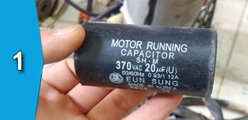 Sửa - thay tụ điện motor cửa cuốn