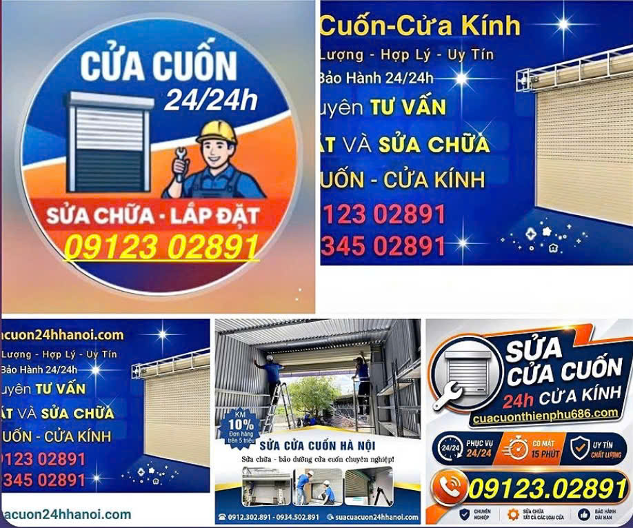 Sửa Chữa Và Lắp Đặt Cửa Cuốn 24H Hà Nội
